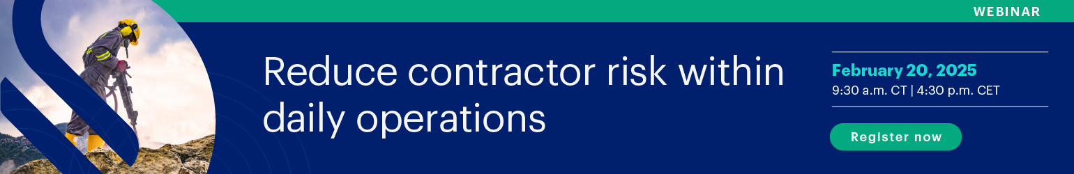 Reduce contractor risk within daily operations